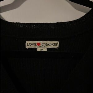 Love Change Women's Black Sweater